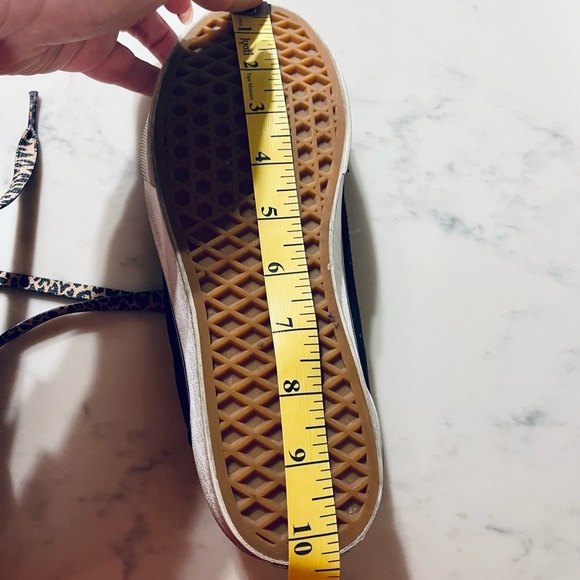 Vans - Black Suede w/ Leopard 🐆 Print Stripe - Picture 6 of 8